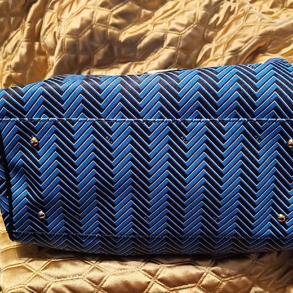 Ralph Lauren Blue Chevron Women's Speedy Bag - Picture 2 of 5